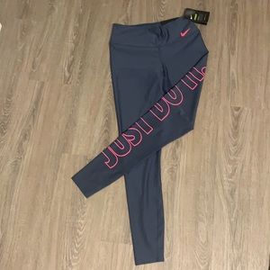Nike grey and pink leggings
